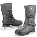 Produkt-Bild: KIDS SHOES Kinder Winter Halbschaft Stiefel, SLAM TEX Klima Membrane, gef&uuml;ttert, grau