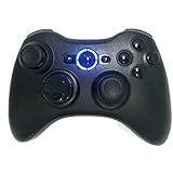 Xbox 360 Modded Controller Rapid Fire / Sniper Quick Scope / Drop Shot / Quick Aim / Zombies Auto Aim / Mimic / Burst / For COD Ghosts Black OPS 2 MW3, Blue Leds, Glossy Black Buttons