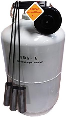 New 6L Liquid Nitrogen LN2 Tank Cryogenic Container US Seller