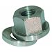 Grade 2 303 Stainless Steel Flange Nut, Left Hand UNC 2B Threads, 1/2"-13 Thread Size, 5.5mm Width Across Flats, Pack Of 5