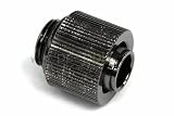 1/4 Thread Compression Fitting for 3/8 ID - 1/2 OD Tubing : Black