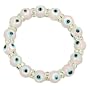 Swarovski Crystals Pink Evil Eye Protection Bracelet
