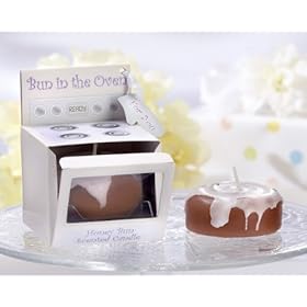  Bun in the Oven inch Scented Candle (Set of 4) - Baby Shower Gifts & Wedding Favors