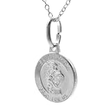 Sterling Silver Religious Saint Anthony Necklace