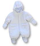 Emile et Rose Blue Snow Suit with Detachable Mittens & Booties, Jackets, Babies