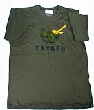 Mash 4077 Tanked Print Mens Green T-shirt