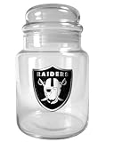 NFL Oakland Raiders 31-Ounce Glass Candy Jar - Primary Logo