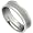 7mm Flat Titanium Ring with Recessed Black Carbon Band Size 6.5