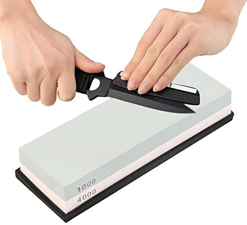 SDFC 1Pc Water Stone Dual Whetstone Knife Sharpener Flattening Sharpening 1000/4000