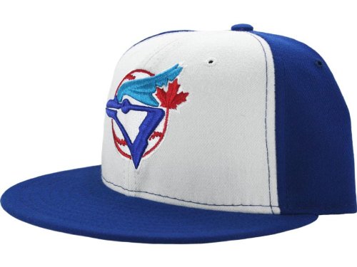 Toronto Blue Jays Official On-Field 59Fifty ALTERNATE 2 Fitted Cap by New Era (White-Royal)(Size=8)