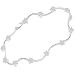 10k White Gold Star Stations w/ Diamonds Bracelet (0.05 cttw, H-I Color, I2-I3 Clarity), 7.25\'\'