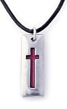 Pewter Red Cross Tablet by Bob Siemon, 18