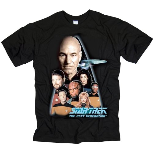 Star Trek - TNG Next Generation cast Mens T-Shirt