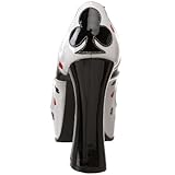 Funtasma by Pleaser Women's Poker-21/BW Pump,Black/White Patent,10 M US