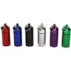 4pc Medium Size / MEDICAL ALERT - FIRST AID container PILL CASE Set - Key Chain - Water Resistant