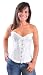 Corset Buy Slashing Sexy V White Brocade Overbust Corset 