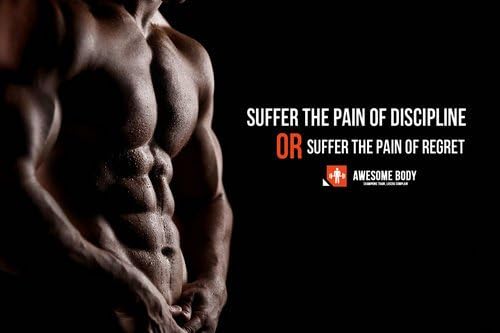 Bodybuilding Fitness Motivational Art Silk Wall Poster 24x36 inch 09