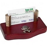 Golf Gifts & Gallery Clubhouse Collection Mahogany Business Card Holder