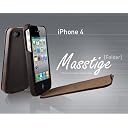 ZENUS iPhone4/4S対応 ケース Masstige Folder ブラックチョコ Z205i4
