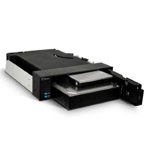 Fantec MR-2535DUAL 2-fach hotplug Wechselrahmen schwarz f&uuml;r 2,5/3,5 HDD