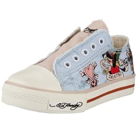 Ed-Hardy Kids True Til Death Shoes 27LR124K, Unisex - Kinder Slipper, blau, (Blue)