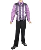 Retro "Paisley Bars" 4-Piece Vest Set (Sizes 8 - 18)