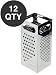 DOZEN STAINLESS STEEL COMMERCIAL CHEESE GRATER - WHOLESALE QTY