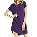 Vanberfia Women's Casual Summer Mini T shirt Dress
