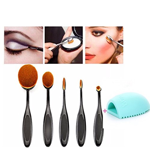Makeup Brush, Toraway 5PC/Set Professional Eyebrow Brush Foundation Eyeliner Makeup Brushes Toothbrush