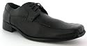 Business Class "Chart" Mens Lace Up Formal Shoes - Black