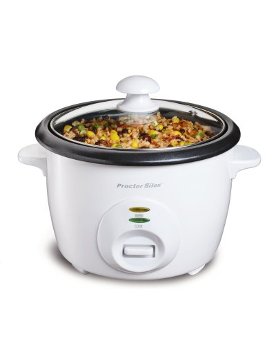 Proctor Silex 37533 10-Cup Rice Cooker, White