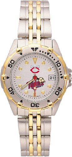 MLB Minnesota Twins Women's All Star Watch Stainless Steel Bracelet