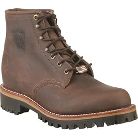 Mens Chippewa� Vibram� 6 Street Warrior Lace-up Boots Bay Apache Brown by Chippewa