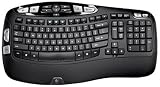 Logitech - Wireless Keyboard K350 - Clavier - sans-fil - Disposition ondulée des touches - Touches programmables -Unifying - Azerty - Noir