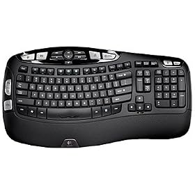 Logitech - Wireless Keyboard K350 - Clavier - sans-fil - Disposition ondul�e des touches - Touches programmables -Unifying - Azerty - Noir