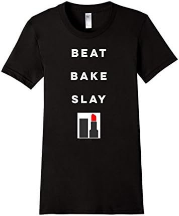 Women's Beat Bake Slay TShirt XL Black