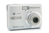 Praktica DPix 1100Z Digitalkamera (10 Megapixel, 3-fach opt. Zoom, 6,4 cm (2,5 Zoll) Display) silber