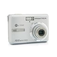 Praktica DPix 1100Z Digitalkamera (10 Megapixel, 3-fach opt. Zoom, 6,4 cm (2,5 Zoll) Display) silber