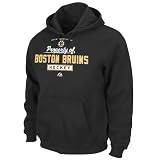 NHL Men's Boston Bruins Property Of Long Sleeve Hooded Fleece Pullover (Black, XX-Large)