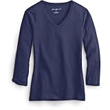 Essential 3/4-Sleeve V-Neck Tee