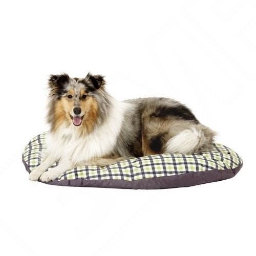 Karlie 60082 Hundekissen Oval 50 x 40 x 8 cm blau-gr&uuml;n