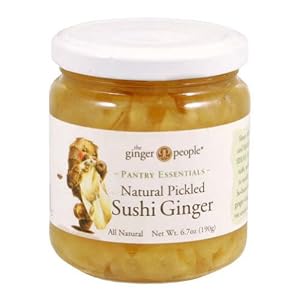 Ginger People Pickled Sushi Ginger, 6.7-Ounce (Pack of 12) by Ginger People