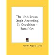 The 19th Letter, Qoph According To Occultism - Pamphlet