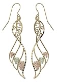 Black Hills Gold Large Dangle Earrings