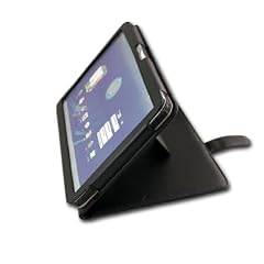 Navitech schwarze, Premium Leder Flip-Tragetasche mit verstellbarem Standfu� f�r das Motorola Xoom Google Android 3.0 Honeycomb 10,1 Zoll Tablet (M�rz 2011 Ausgabe), 3G & 4G Wi-Fi 16 - 64 GB