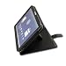 Navitech schwarze, Premium Leder Flip-Tragetasche mit verstellbarem Standfu� f�r das Motorola Xoom Google Android 3.0 Honeycomb 10,1 Zoll Tablet (M�rz 2011 Ausgabe), 3G & 4G Wi-Fi 16 - 64 GB
