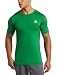 adidas Men's Techfit Fitted Short-Sleeve Top, Prime Green/Dark Onix, Small