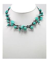 Leather Turquoise Necklace