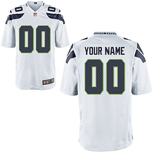 Seattle Seahawks Game Customized-White Michael Morgan # Jerseys Men Size 2XL