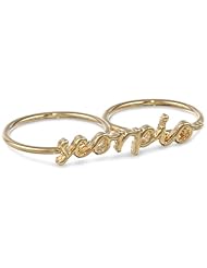 Jules Smith "Spring 2013" Yellow Gold Zodiac Ring, Size 7